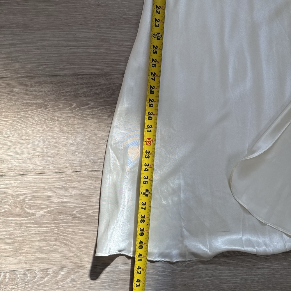 VTG Flora Nikrooz Size S Coquette Babydoll Nightgown Dress Ruffle Lace Sheer - Picture 8 of 13